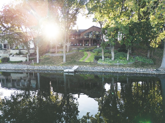 1516 Bay Oaks Dr, Albert Lea, MN 56007 - dock area featuring a water view