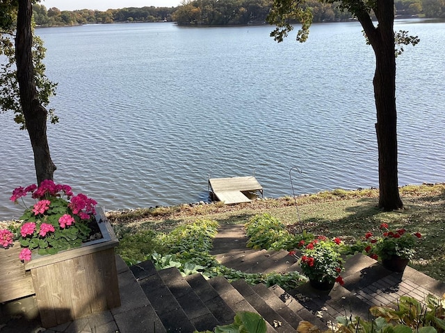 1516 Bay Oaks Dr, Albert Lea, MN 56007 - water view featuring a boat dock