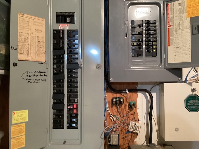 utility room with electric panel