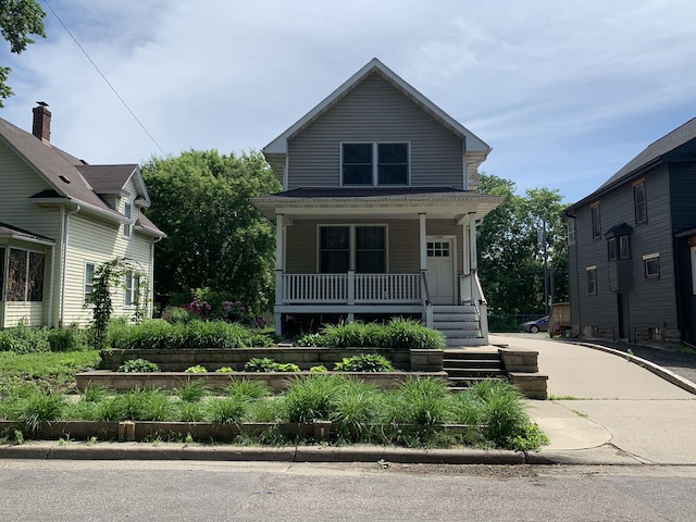 bungalow-style house featuring a porch