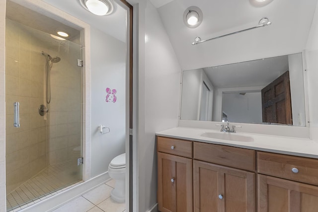 1096 14th Ave SE, Minneapolis, MN 55414 - full bath with tile patterned flooring, a shower stall, and vanity