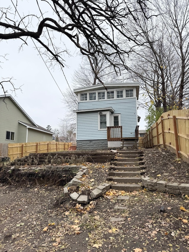 view of back of property