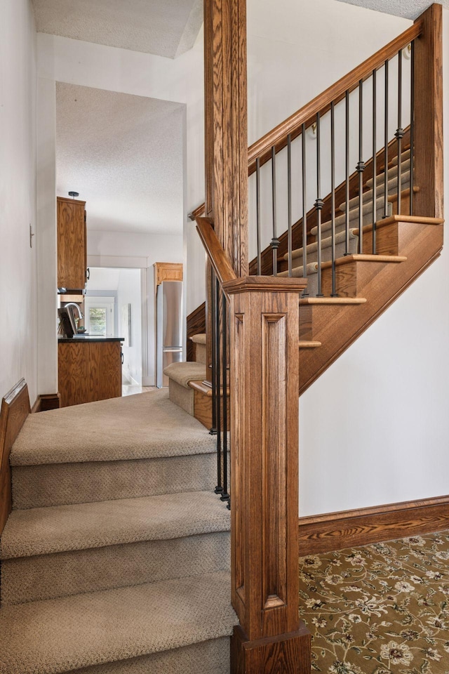 view of stairway