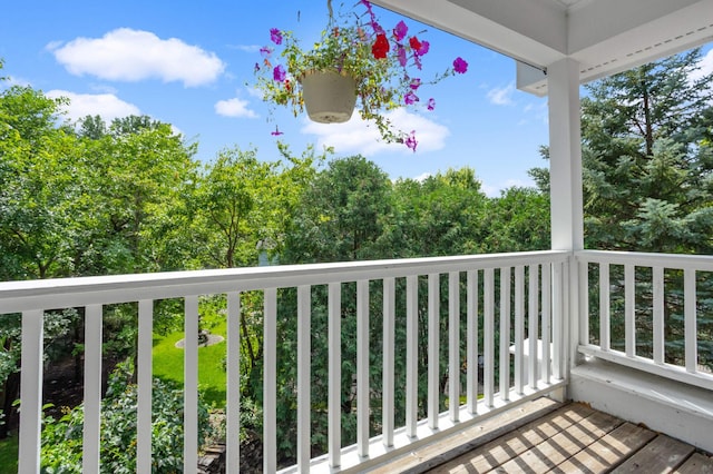 view of balcony