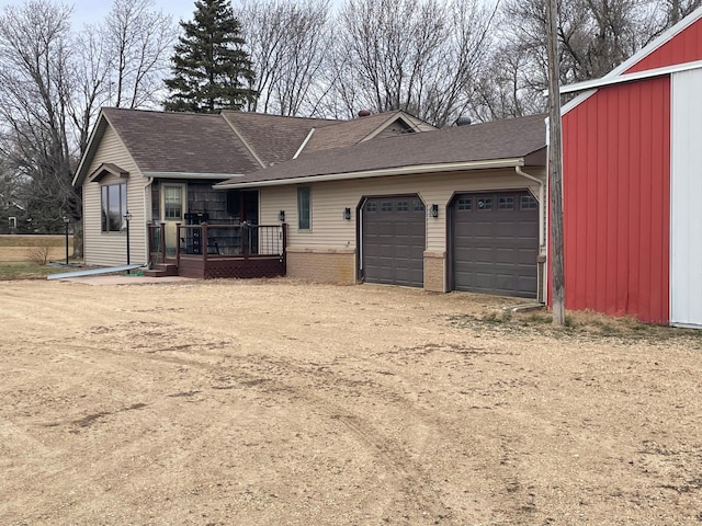 ranch-style house with a garage