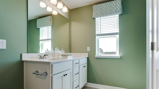 bathroom featuring vanity