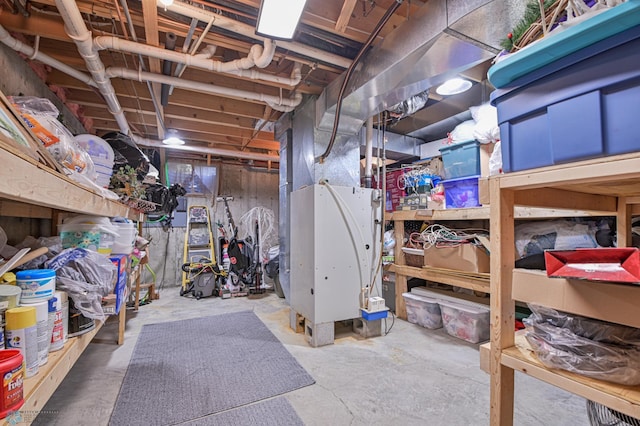 429 Bridge Ave, Warren, MN 56762 - unfinished basement with heating unit
