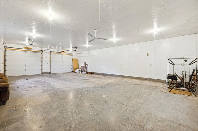 63219 Great River Rd, Jacobson, MN 55752 - garage featuring ceiling fan