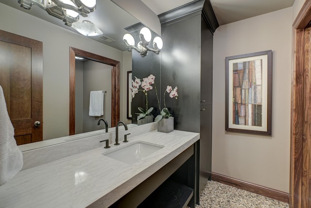 bathroom with vanity