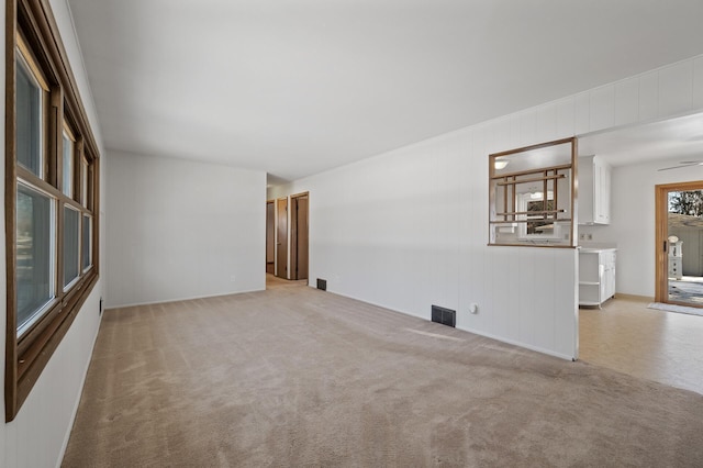 view of carpeted empty room