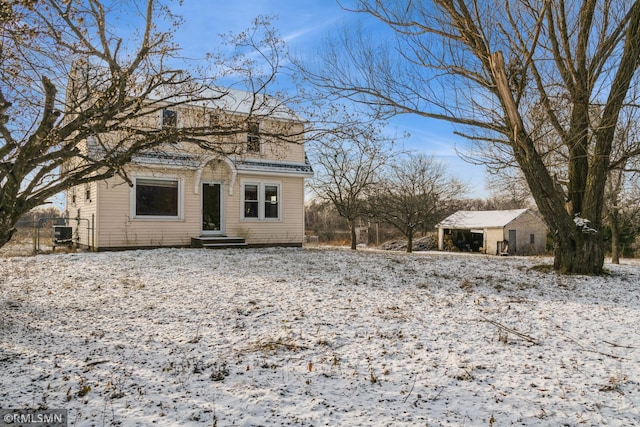 view of front of property with central AC