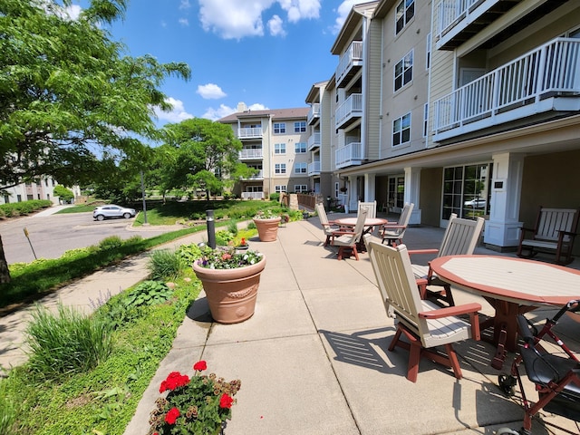 5650 Boone Ave N Unit 321, New Hope, MN 55428 - view of patio / terrace with outdoor dining space