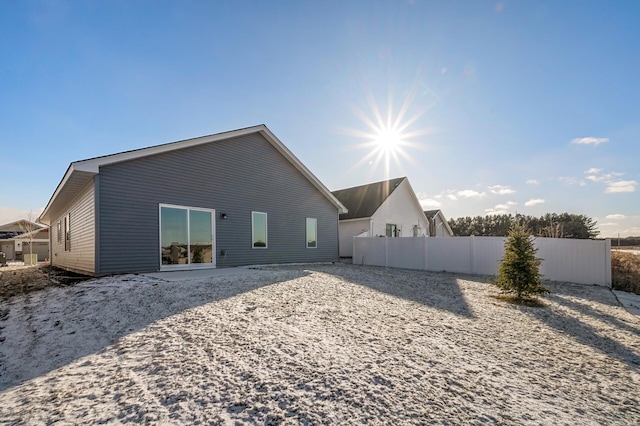 view of rear view of property