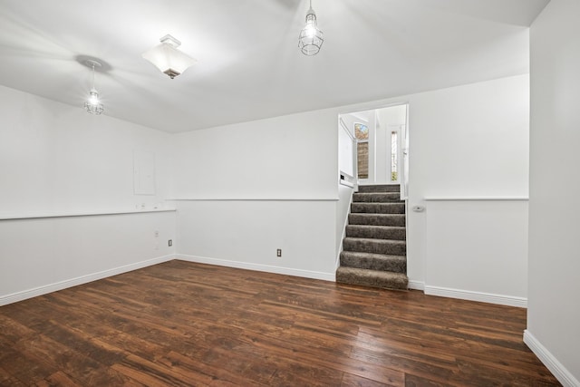 3876 Westbury Ln, Eagan, MN 55123 - spare room with hardwood / wood-style floors, stairway, and baseboards