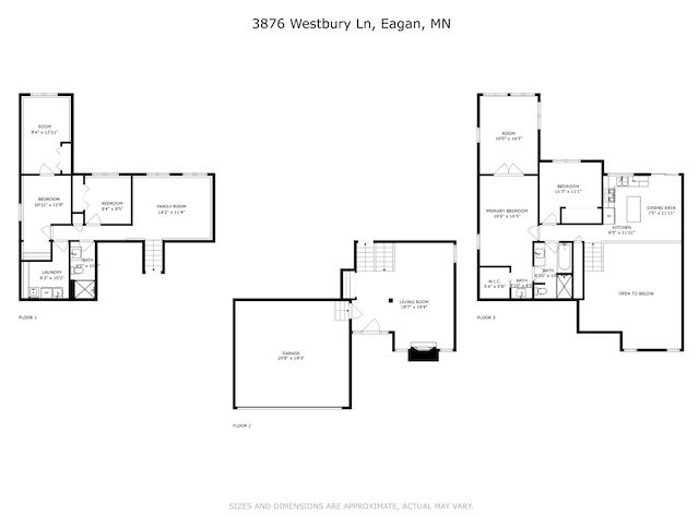 3876 Westbury Ln, Eagan, MN 55123 - home floor plan