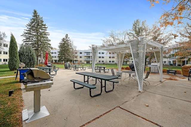 surrounding community featuring a pergola