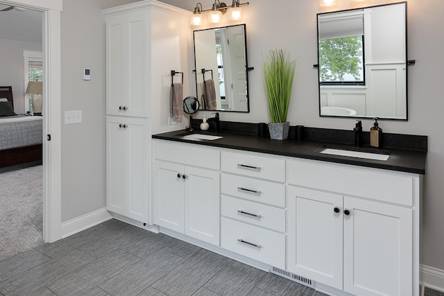 bathroom with vanity