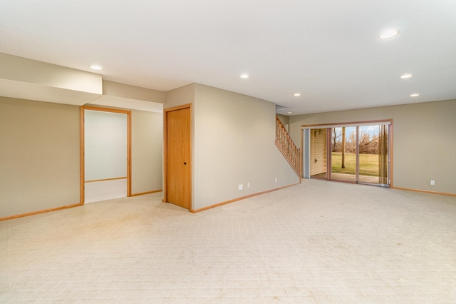 view of carpeted empty room