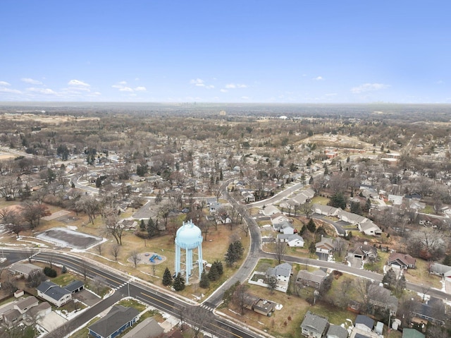 drone / aerial view featuring a residential view