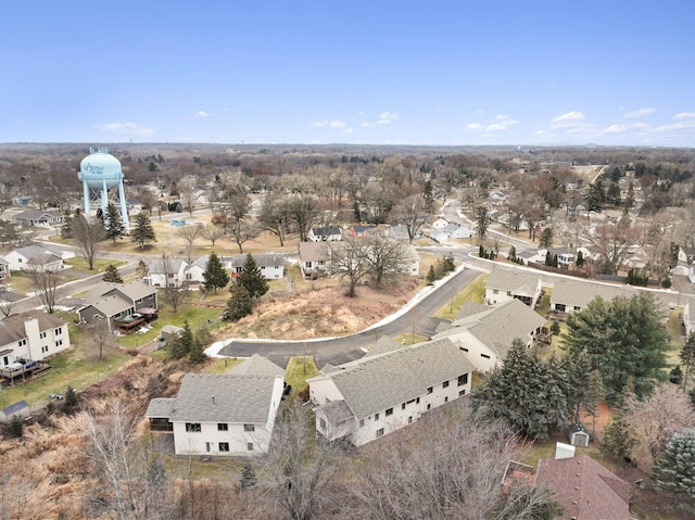 aerial view featuring a residential view