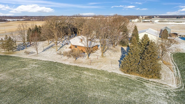 drone / aerial view featuring a rural view