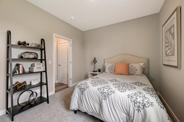 bedroom featuring carpet flooring