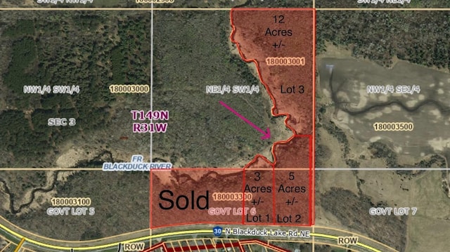 LOT2 Blackduck Lake Rd NE, Hines MN, 56647 land for sale