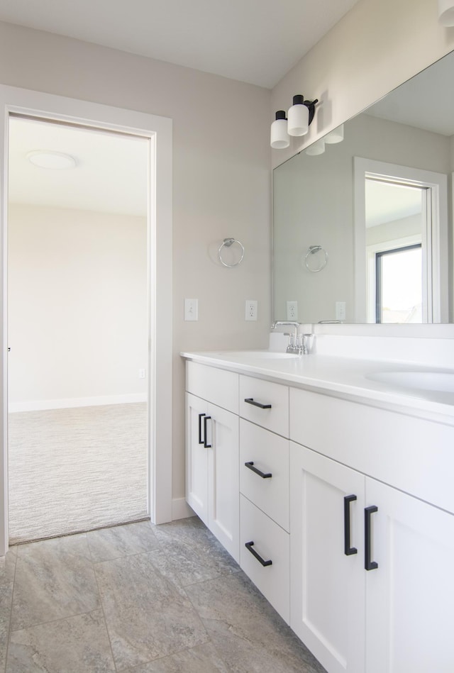 bathroom with vanity