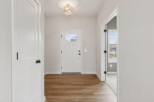 11459 Blazingstar Ln, Lake Elmo, MN 55042 - entryway featuring plenty of natural light, wood finished floors, and baseboards