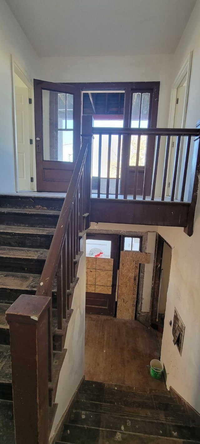 view of staircase