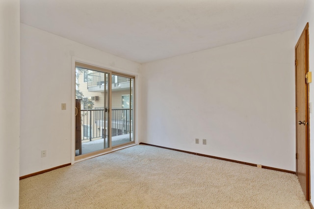 view of carpeted empty room