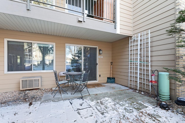 view of patio / terrace with a balcony