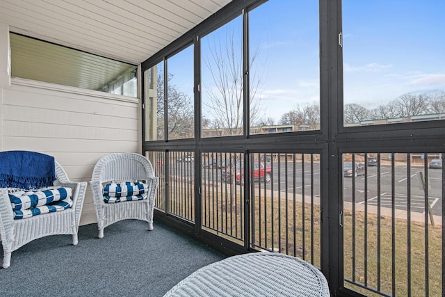 view of sunroom