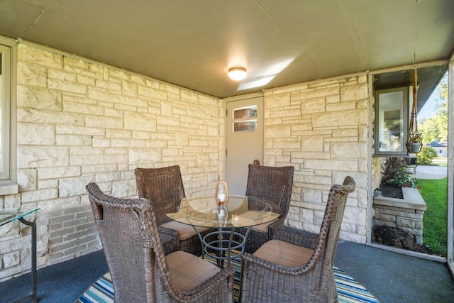 view of patio / terrace with outdoor dining space