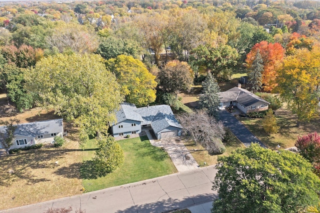 birds eye view of property