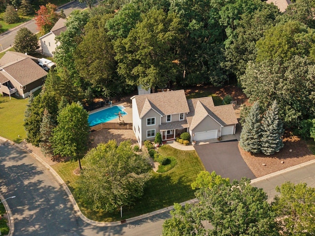 birds eye view of property featuring a residential view