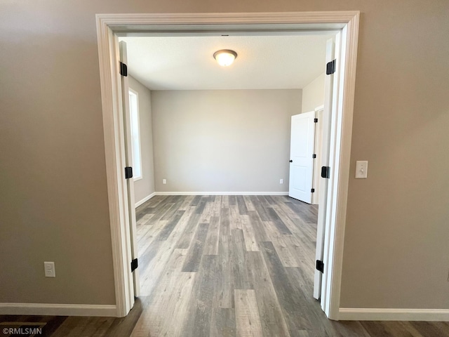 hall featuring hardwood / wood-style floors