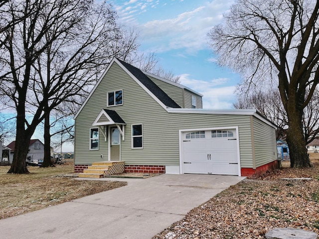 front facade featuring a garage