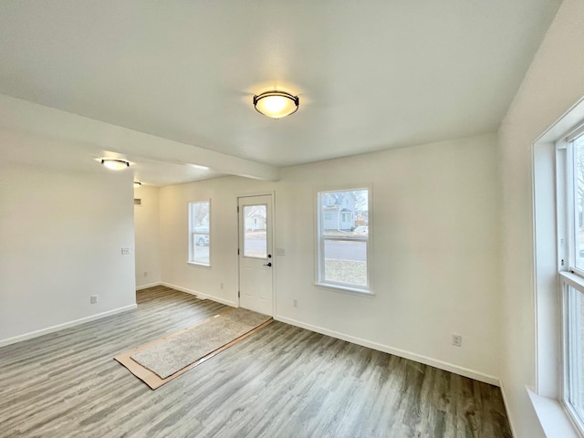 entryway featuring light hardwood / wood-style flooring