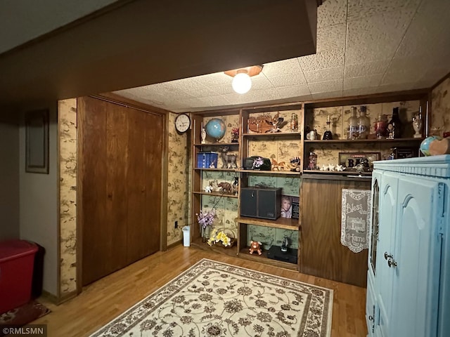 interior space featuring wood finished floors