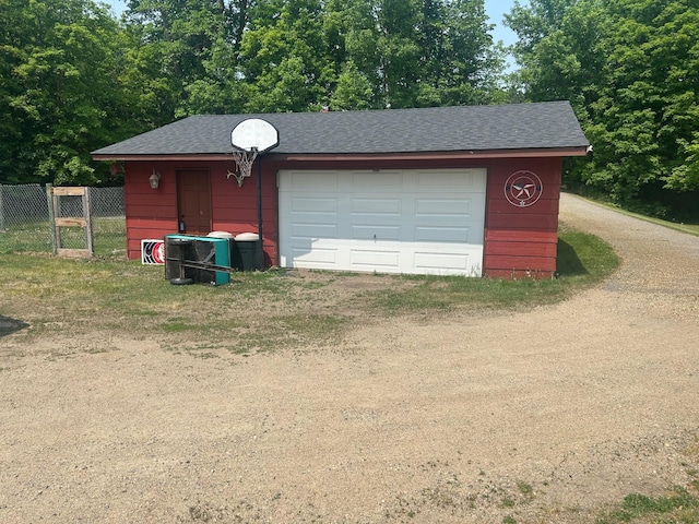 19162 Coho Loop NE, Blackduck, MN 56647 - garage featuring dirt driveway