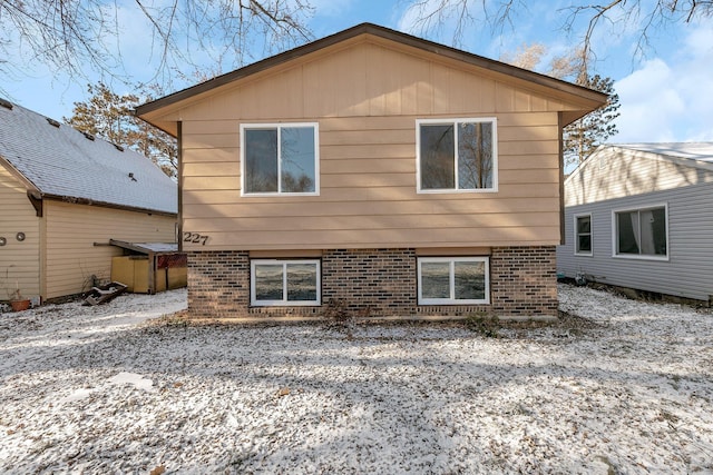 view of rear view of property