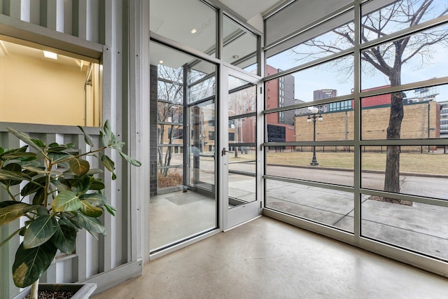 interior space with a wealth of natural light