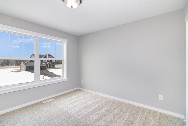 view of carpeted empty room