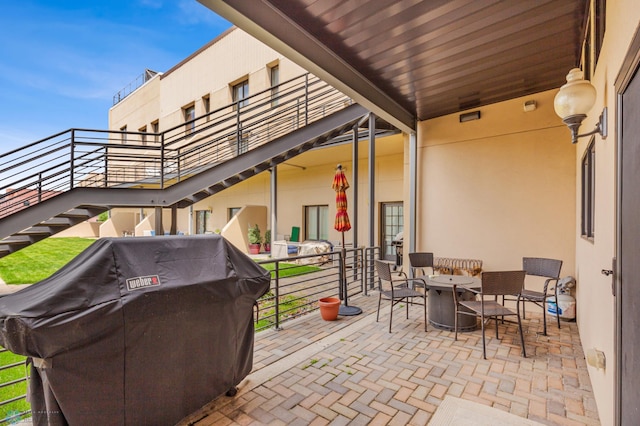 view of patio / terrace with grilling area