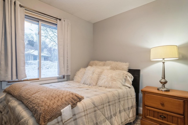 bedroom featuring multiple windows