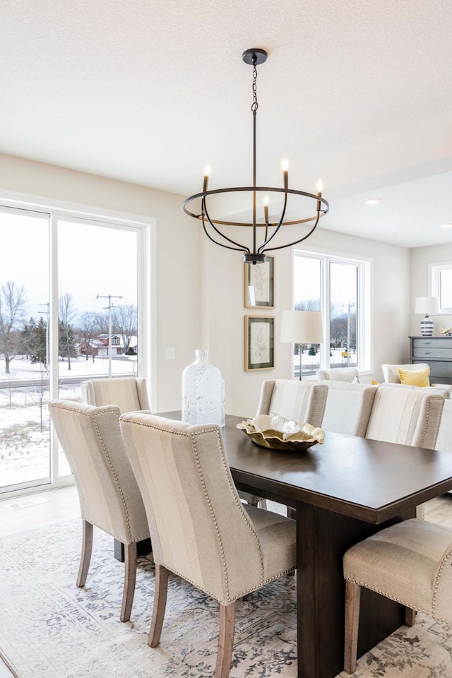 view of dining area