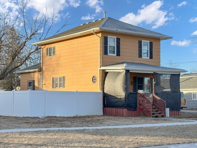 view of side of home