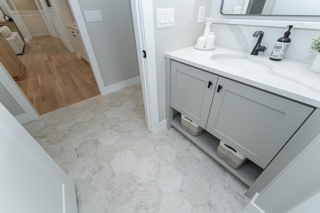 bathroom with vanity