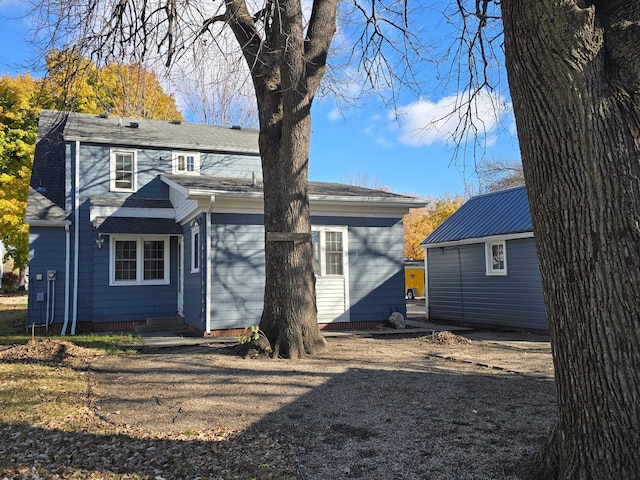 view of back of property